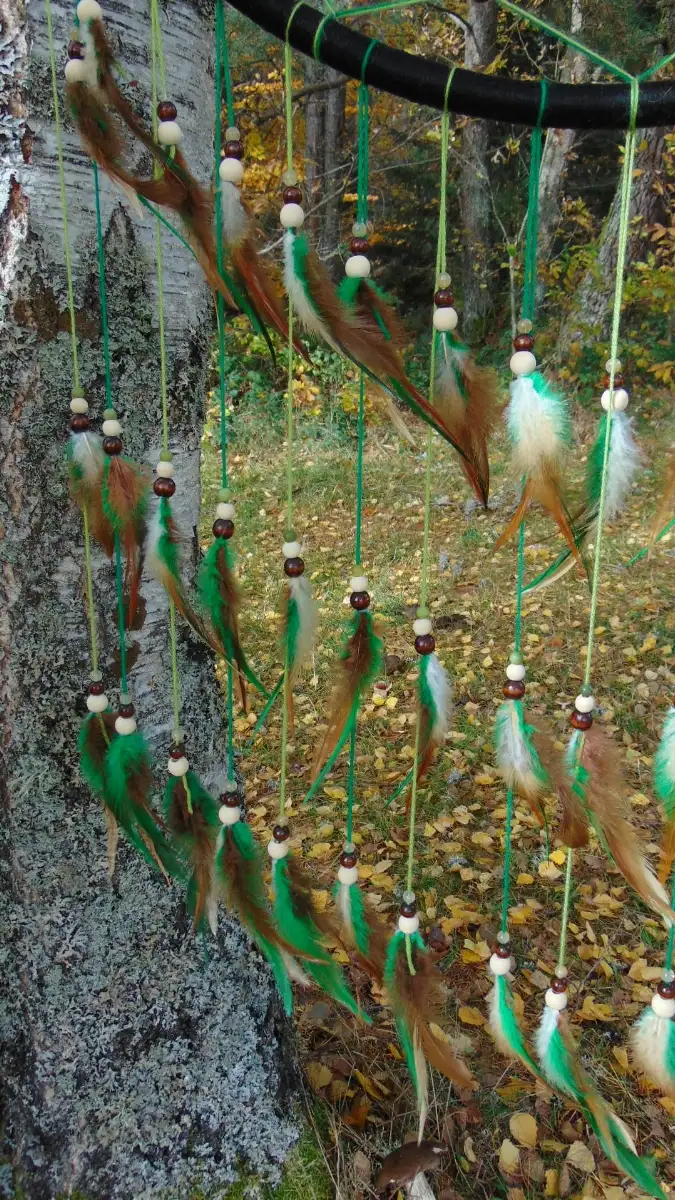 Attrape-rêves Géant Nature Arbre de vie - Jade & Citrine