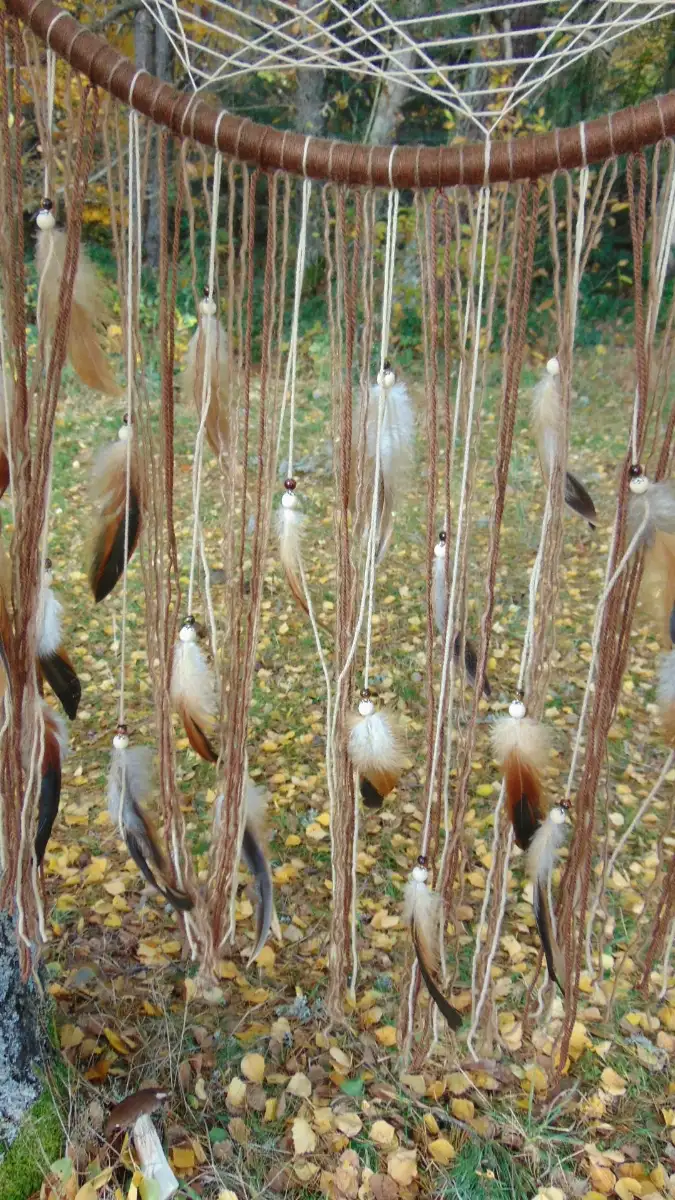 Attrape-rêves géant nature arbre de vie bohème