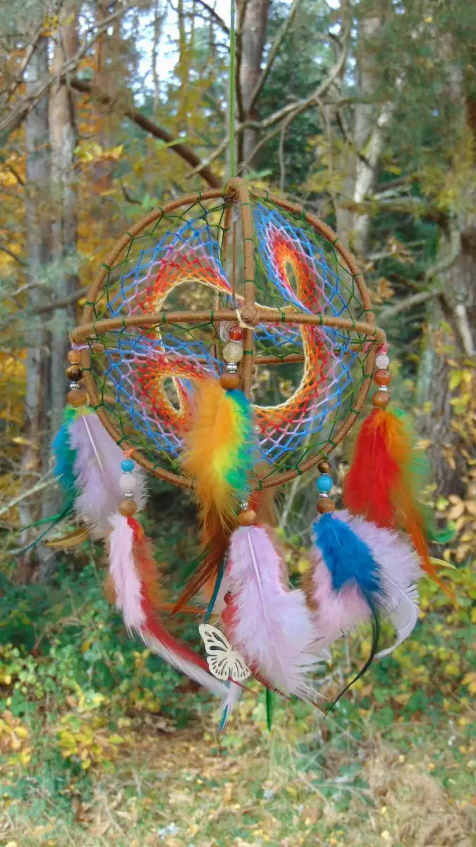 Petit Attrape-rêves 3D Multicolore - Agate