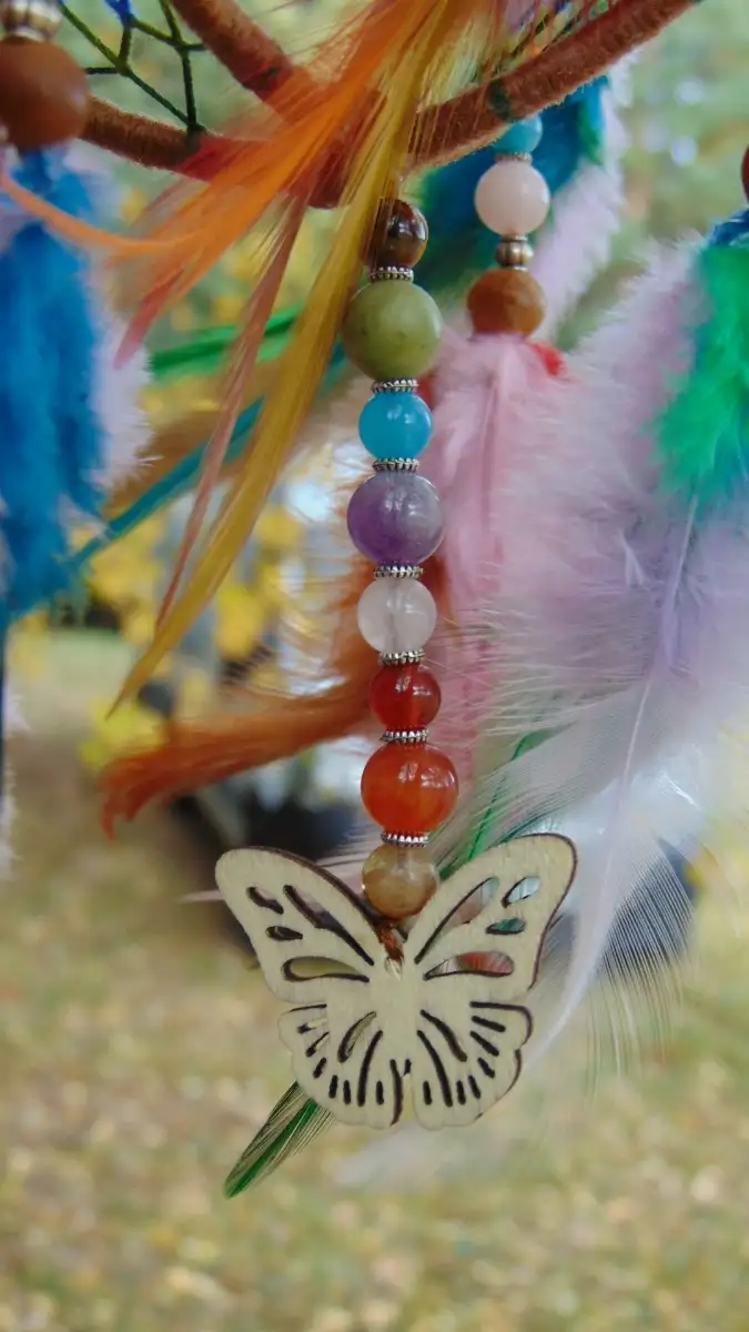 Petit Attrape-rêves 3D Multicolore - Agate