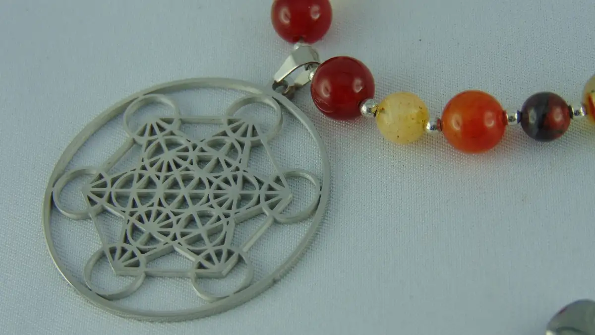 Collection de Colliers Metatron en acier inoxydable & Pierres Naturelles