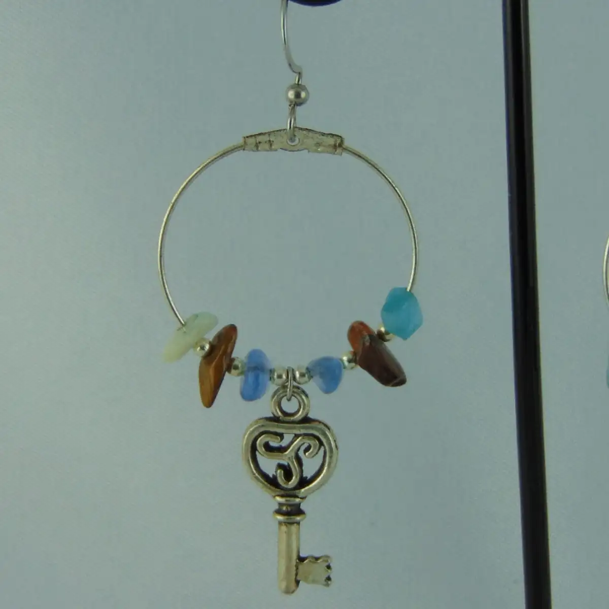 Collection de petites Créoles avec Pierres naturelles