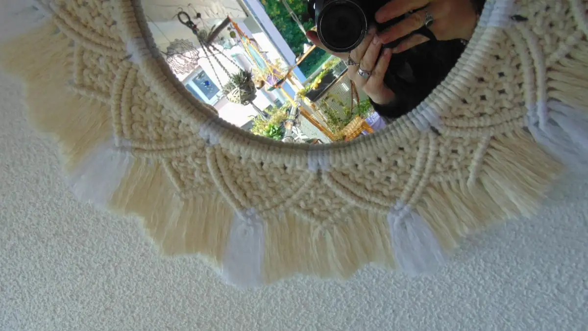 Collection de Miroirs moyens en Macramé