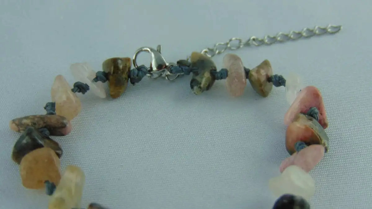 Bracelets ajustables en pierres naturelle et chaines en acier inoxydable