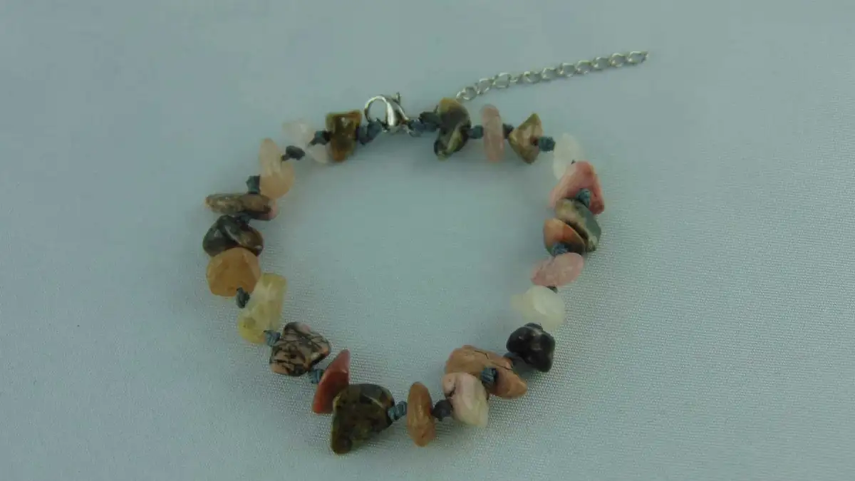 Bracelets ajustables en pierres naturelle et chaines en acier inoxydable